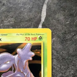 Pokemon Muk 13/62 Fossil Holo Rare Stage 1 70 HP Regular WOTC 1999 - Image 4
