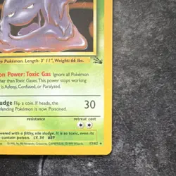 Pokemon Muk 13/62 Fossil Holo Rare Stage 1 70 HP Regular WOTC 1999 - Image 5
