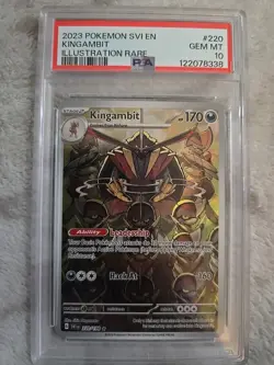PSA 10 Kingambit 220/198 Illustration Rare Scarlet & Violet Base Set Pokemon - Image 1