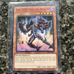 Yu-Gi-Oh! Evil Hero Sinister Necrom Red LDS3-EN026 Ultra Rare 1st Edition - Image 1