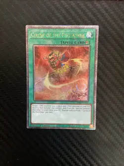 Circle of the Fire Kings RA04-EN195 Quarter Century Secret Rare NM Yugioh - Image 1
