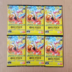 One Piece OP15 Booster Packs x6 - Adventure Kami's Island 6 Packs - (Sealed) - Image 1
