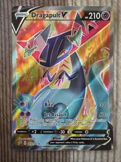 Dragapult V - 183/192 - Pokemon Rebel Clash Sword & Shield Full Art Rare Card NM - Image 1