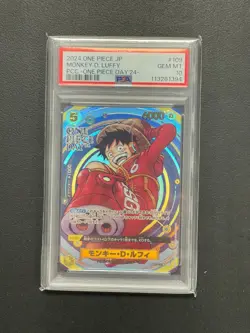 2024 One Piece Monkey D. Luffy PCC One Piece Day '24 Promo OP07-109 PSA 10 - Image 1