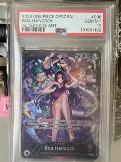 2024 ONE PIECE OP07-038 500 YEARS IN THE FUTURE ALTERNATE ART BOA HANCOCK PSA 10 - Image 1