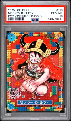 Monkey D. Luffy PSA10 2025 One Piece Japanese One Piece Day'25- #110 - Image 1