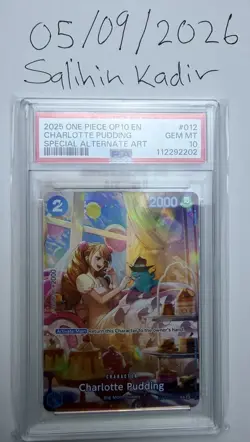 Namco Charlotte Pudding ST12-012 Royal Blood Common Alt Art Foil PSA 10 EN 2025 - Image 1