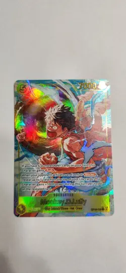 Bandai One Piece CCG Monkey D. Luffy OP05-119 Secret Rare Alt Art Foil - Image 1