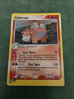 Pokemon TCG Camerupt 4/109 EX Ruby & Sapphire Holo Rare Card - Image 1