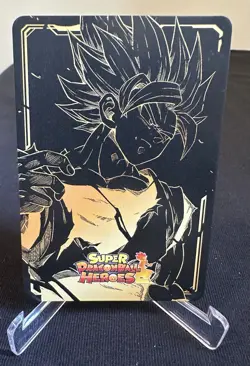 Dragon Ball Super Dragon Ball Heroes Son Goku SSJ Textured Card Holo Japanese - Image 2