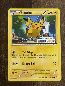 Pikachu - (Build-A-Bear Workshop Exclusive) 020/108 Miscellaneous Cards &... - Image 1