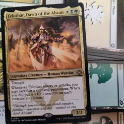 Deck of Magic Commander Cards = Felothar, Dawn of Abzan Tribal ***ELEMENTALS*** - Image 1
