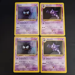 Pokemon TCG Cards - Gastly Haunter Base & Set 2 - WOTC 1999 Vintage - 4 Card Lot - Image 1