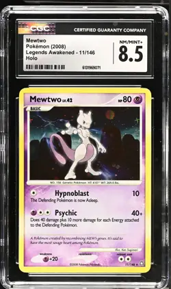 CGC 8.5 NM/MINT+ Mewtwo 11/146 Holo Legends Awakened Pokemon Card - Image 1