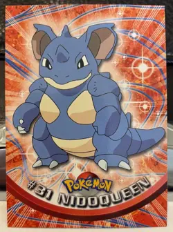 Nidoqueen #31 Topps TV Animation Edition Pokemon Card Blue Logo - Image 1