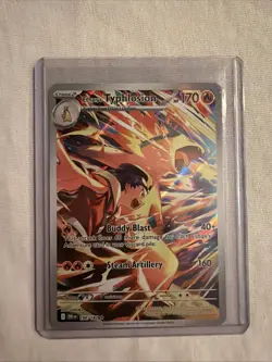 Pokemon TCG Ethan's Typhlosion Destined Rivals Reverse Holo Card 034/182 - Image 1