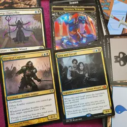 Commander Magic Deck 100 Cards = **Beginner ZOMBIES Tribal Black 'n' Blue Fun** - Image 1