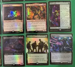 MTG TMNT 65 Card Lot-5 MYTHIC, 10 RARE, 20U, 30C) Raph’s Jitte The Ooze P12 - Image 4
