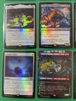 MTG TMNT 65 Card Lot-5 MYTHIC, 10 RARE, 20U, 30C) Raph’s Jitte The Ooze P12 - Image 5