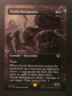 Orcish Bowmasters Borderless Universes Beyond: LOTR Magic the Gathering MTG NM - Image 1
