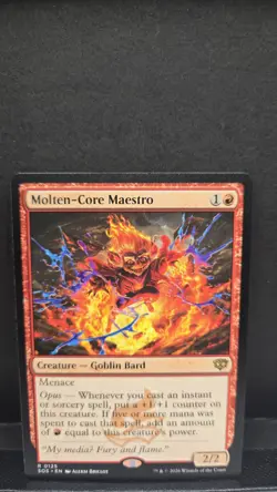 MOLTEN-CORE MAESTRO mtg NM-M Secrets of Strixhaven Rare - Image 1