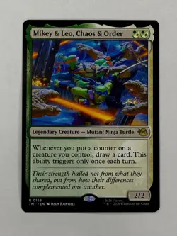 Mikey & Leo, Chaos & Order 0158 Teenage Mutant Ninja Turtles NM - Image 1
