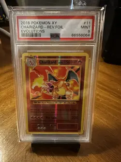 2016 Pokemon XY Evolutions Charizard Reverse Holo (11/108) PSA 9 MINT - Image 1