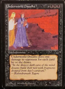MTG Legends 1994 Underworld Dreams Enchantment Uncommon English - Image 1