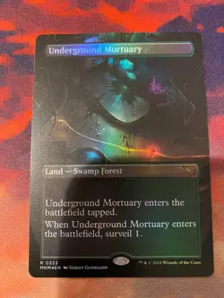MTG Murders at Karlov Manor Underground Mortuary Borderless Foil - Image 1