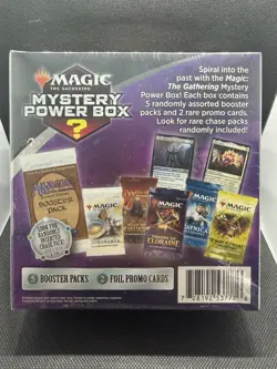 Magic The Gathering MTG Mystery Power Box Sealed 5 Booster Packs 2 Foil Promo - Image 2