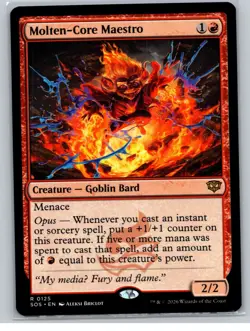 MTG - Secrets of Strixhaven #125 Molten-Core Maestro - Rare - Image 1