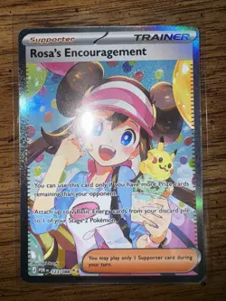 Rosa’s Encouragement 123/088 SiR Pokemon Card Near Mint - Image 1