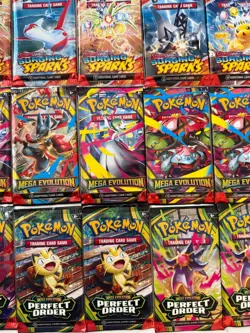 Huge Mixed Pokemon Booster Pack Lot – 50 Packs – Factory Sealed - Image 2