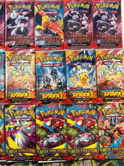 Huge Mixed Pokemon Booster Pack Lot – 50 Packs – Factory Sealed - Image 3