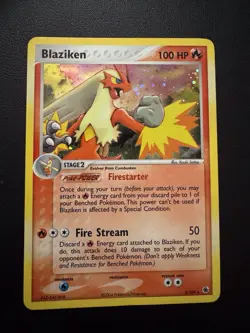 POKEMON TCG BLAZIKEN 3/109 EX RUBY AND SAPPHIRE NO E-READER HOLO RARE!! - Image 1