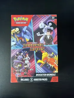 Pokemon TCG Scarlet & Violet Destined Rivals Booster Bundle Box Mewtwo - Image 1