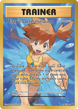 Misty's Determination 108/108 Ultra Rare Evolutions Pokemon Near Mint - Image 1