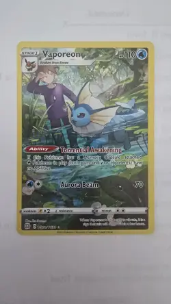 Pokemon Vaporeon TG02/TG30 Swsh09 Trainer Gallery Ultra Rare Brilliant Stars - Image 1