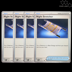 4x Night Stretcher (196/217) - Pokemon TCG Playset | NM - Image 1