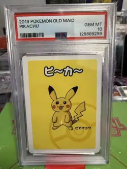 2019 POKEMON JAPANESE OLD MAID PIKACHU PSA 10 GEM MT - Image 1