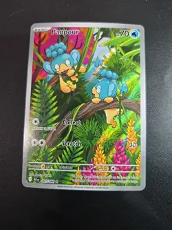 Panpour 101/086 Illustration Rare Pokemon TCG - Black Bolt NM/Mint - Image 1