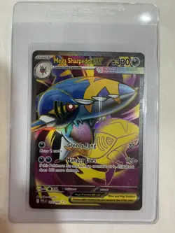 NM-Mint Mega Sharpedo ex - 113/094 - Ultra Rare Pokemon Phantasmal Flames - Image 1