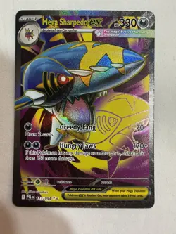 NM-Mint Mega Sharpedo ex - 113/094 - Ultra Rare Pokemon Phantasmal Flames - Image 2