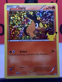 Tepig 13/25 McDonalds 25th Anniversary Promo Holo Pokemon TCG 2021 VLP - Image 3