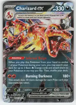 Charizard ex 054/091 Double Rare Paldean Fates Pokemon Near Mint - Image 1
