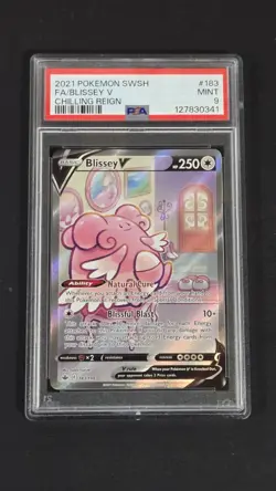 PSA 9 Blissey V 183/198 Chilling Reign Alternative Art Pokemon 2021 - Image 1