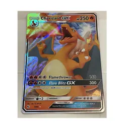 Pokemon Charizard GX 9/68 Hidden Fates Full Art Ultra Rare Holo Stage 2 250 HP - Image 1