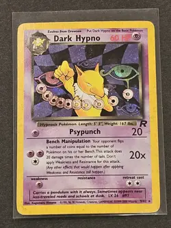 Pokemon Dark Hypno HP 🌀 Team Rocket Holo Rare 9/82 60 WOTC 2000 English - Image 2