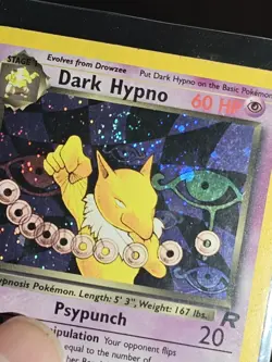 Pokemon Dark Hypno HP 🌀 Team Rocket Holo Rare 9/82 60 WOTC 2000 English - Image 5