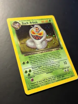 Pokemon Dark Arbok 2/82 Team Rocket Holo MP And Swirl - Image 1